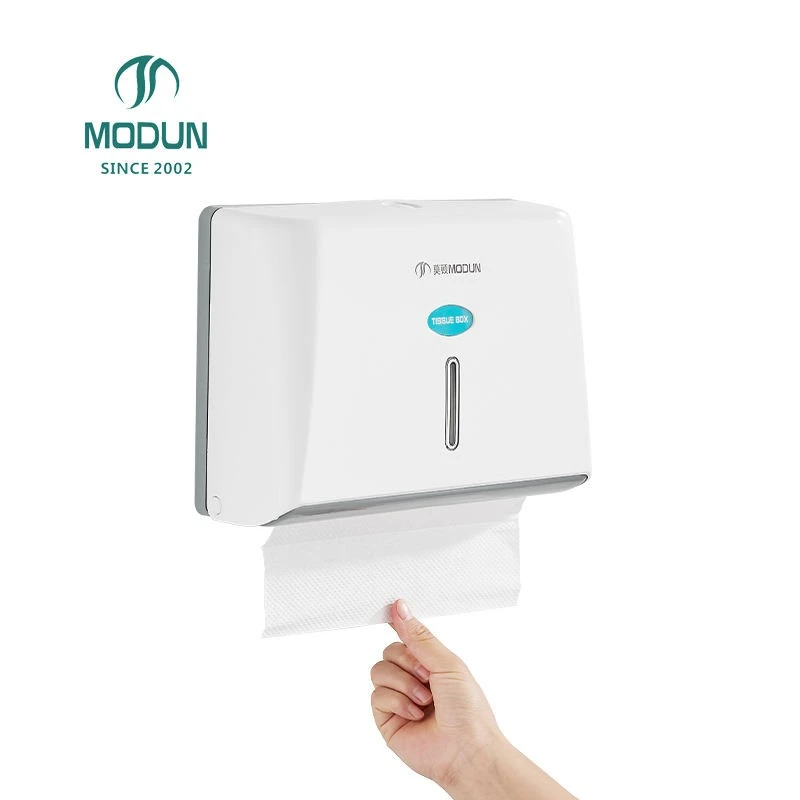 Papierrollenspender, Toilettenpapierspender, wandmontierter, mehrfach gefalteter Papierhandtuchspender 5825ABS-W