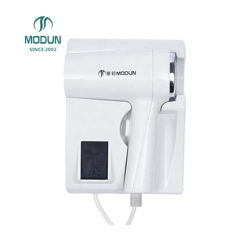 MODUN Bester elektrischer Haartrockner-Diffusor zur Wandmontage, Wechselstrommotor, Kunststoffkonstruktion, 220 V, 1100 W, 2 Jahre Garantie f&uuml;r Hotelhaushalt M-1288N
