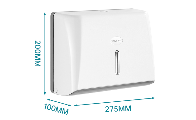 Papierrollenspender, Toilettenpapierspender, wandmontierter, mehrfach gefalteter Papierhandtuchspender 5825ABS-W