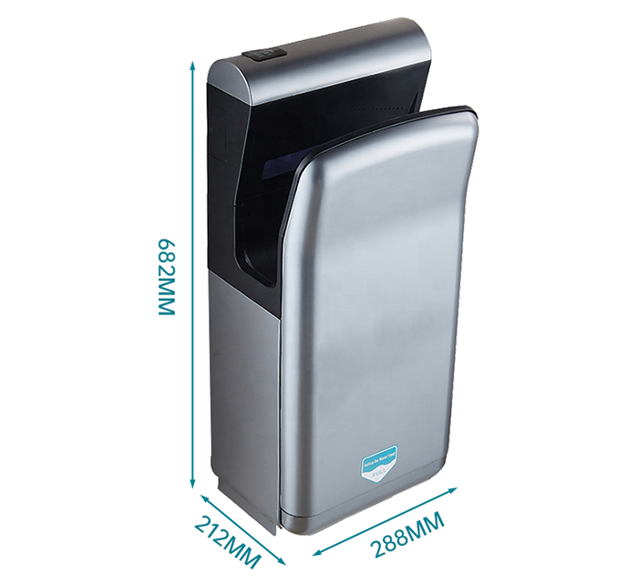 Modun Commercial Hotel Sensoraktivierter Induktions-Jet-Trocknungs-Händetrocknerfilter, schlankes Design, 10 Sekunden Trocknungszeit für Toiletten